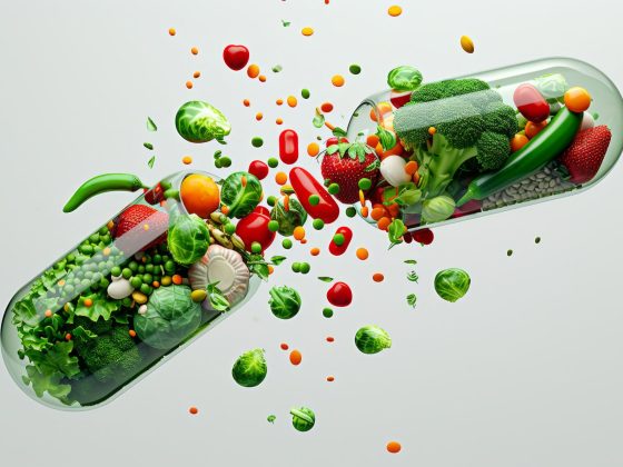 Concept ilustrativ despre nutriția oncologică și echilibrul alimentar bazat pe dovezi
