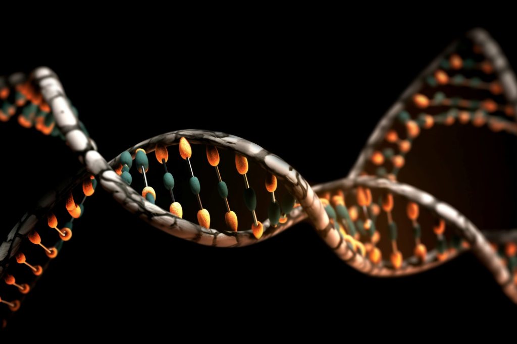Structură ADN reprezentând predispoziția genetică și istoricul medical familial