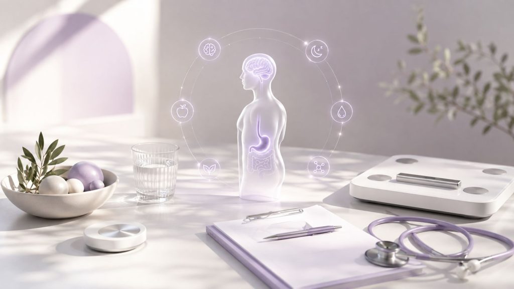 Imagine medicală despre foamea persistentă, metabolism, nutriție și sănătate